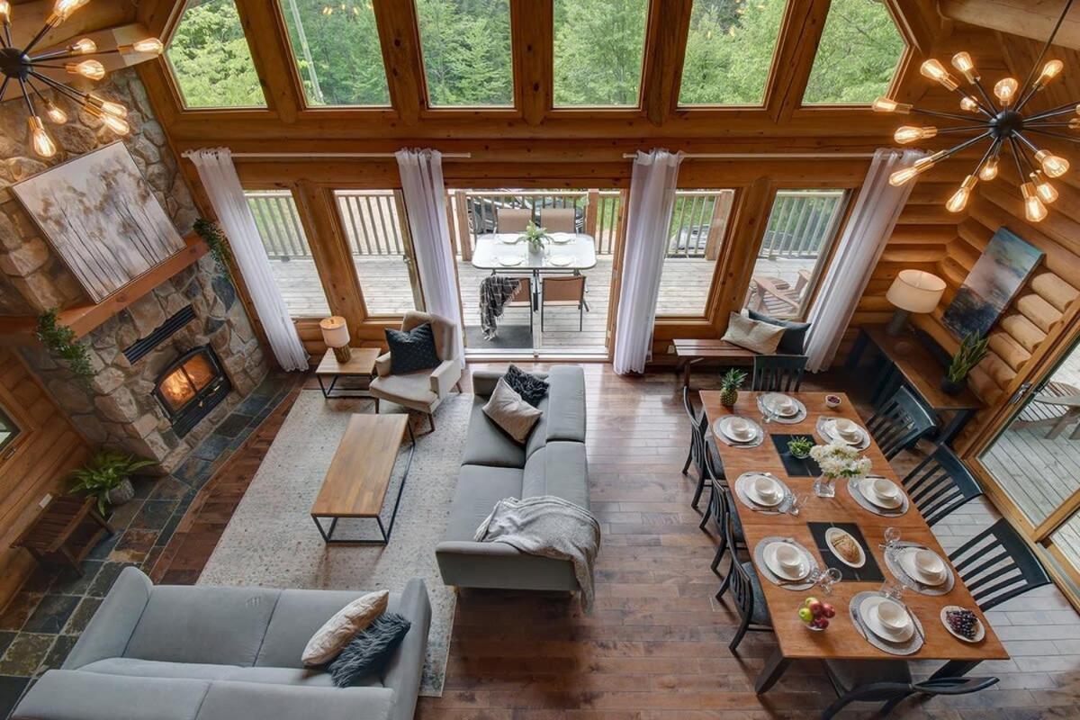 Chic Familiale, Relaxant Avec Spa En Montagnes Labelle Kültér fotó